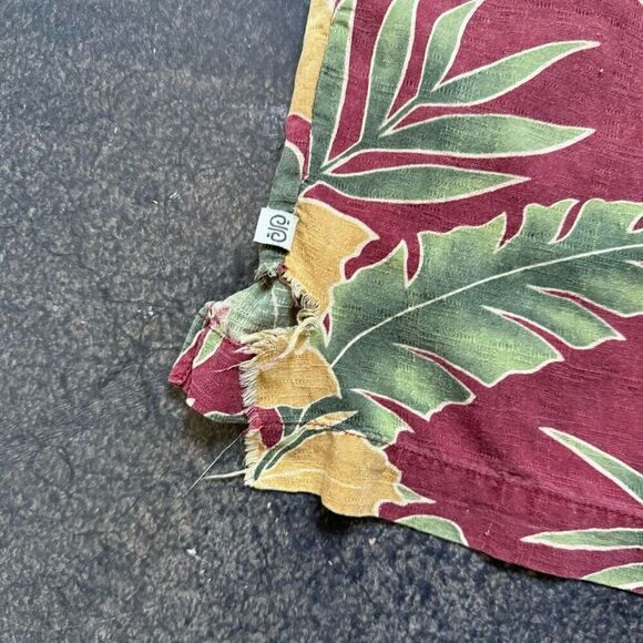 Solitude Floral Print Washable Silk Men’s Button Up Shirt Size 2XL Beach Theme - Picture 12 of 12